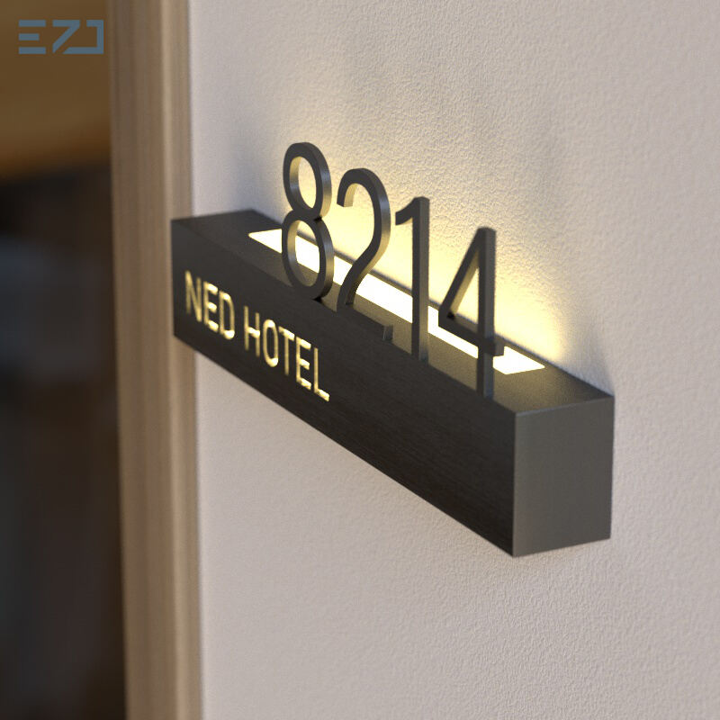 Stainless steel house number