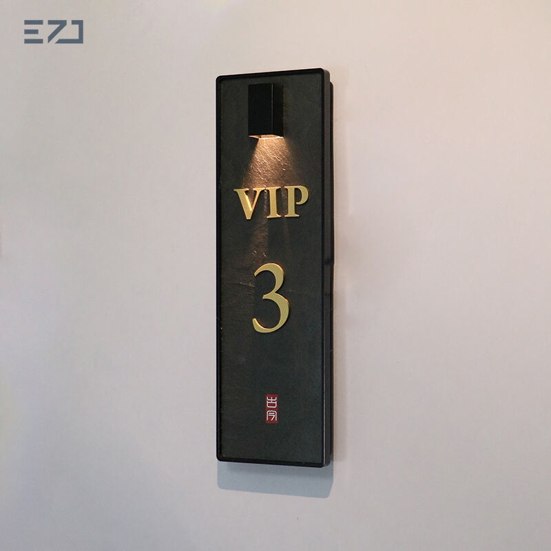 Guest room number sign