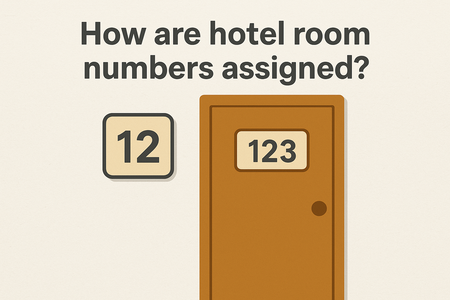How are hotel room numbers assigned?