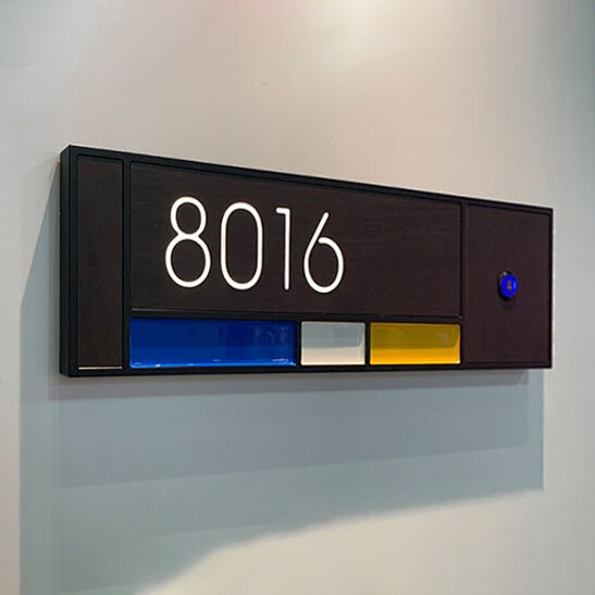 How to standardise hotel room number signs