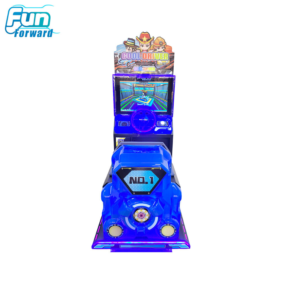 Funforward Child-safe Playground Materials Arcade Car Racing Simulators Children Coin Operated Games High-profit Arcade Machines