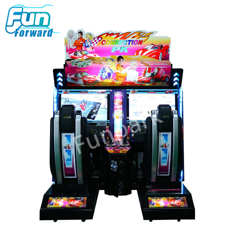 Funforward Indoor Gaming Center Car Racing Two Player Arcade Game Machine Amusement Park Equipment Simulator Games Racing