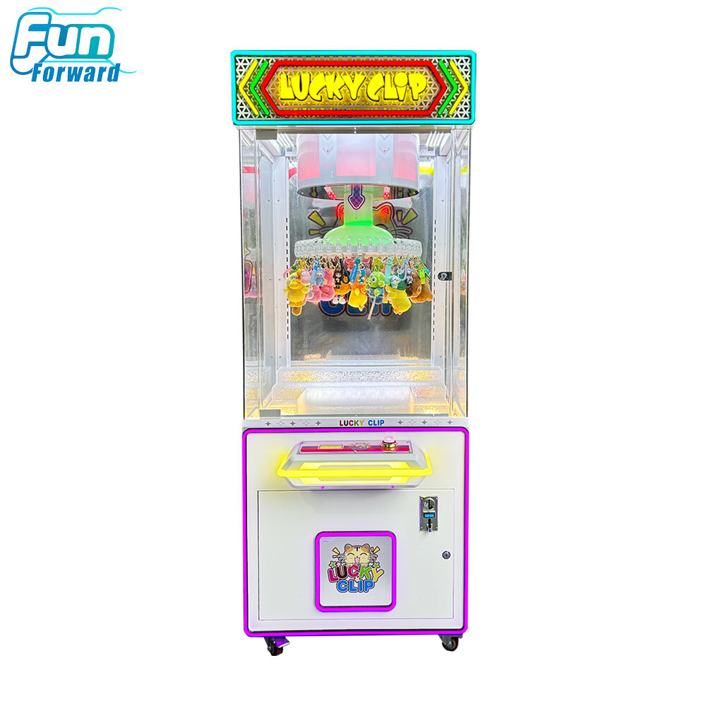 Funforward Arcade Prize Game Machine Amusement Park  Clip Gift Toy Compact Prize Machine for Supermarket