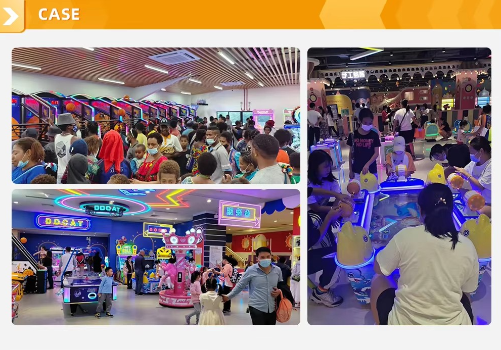 Visitors enjoy games