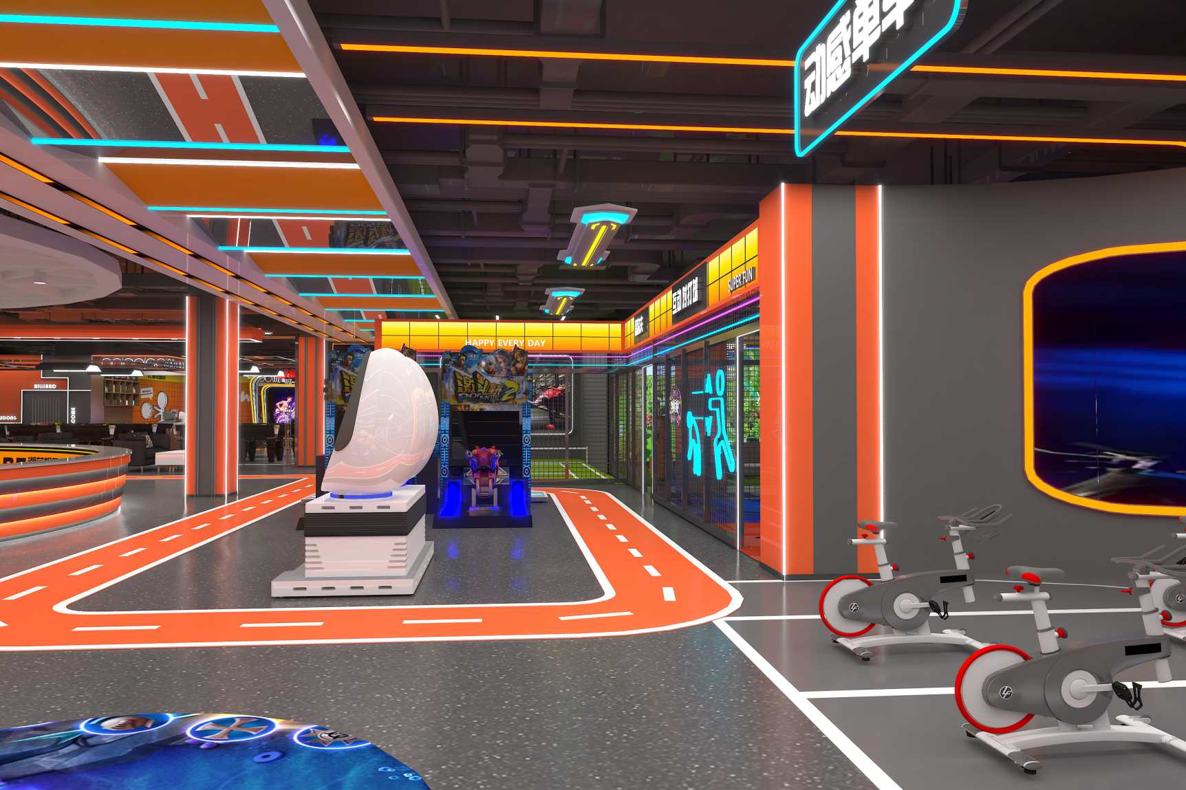 video game sports and trendy play hall724-9