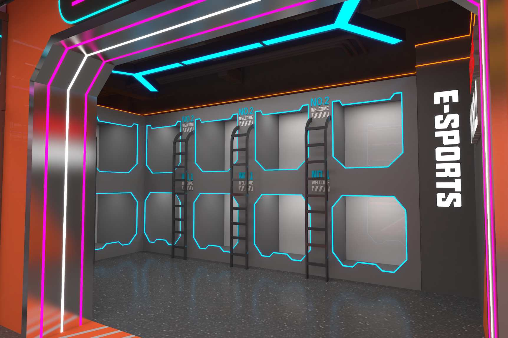 video game sports and trendy play hall724-15