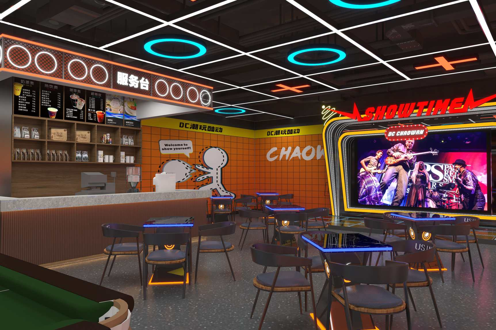 video game sports and trendy play hall724-10