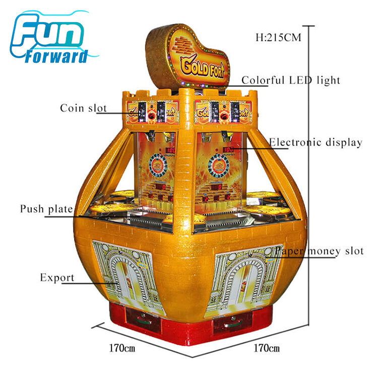 Funforward Win Lottery Arcade Game Machine Professionally Made Indoor Adult Metal Coin Pusher for Sale for Amusement Center