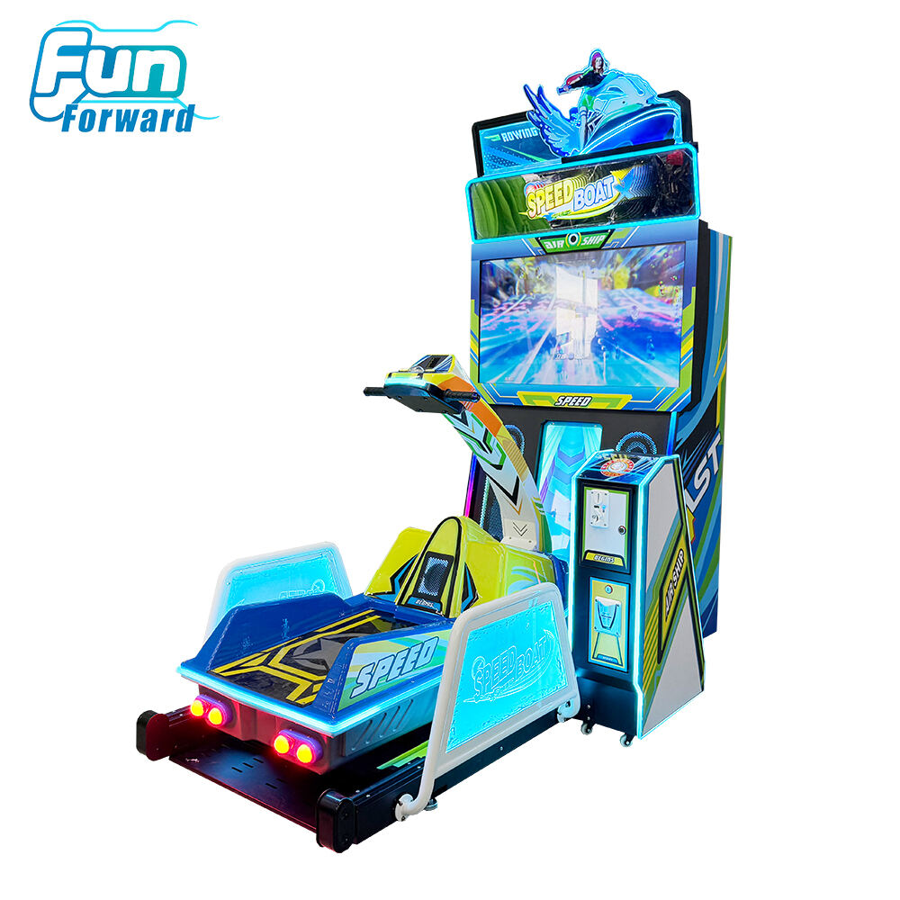 Funforward Hot Selling Speed Boat Simulator 1-Year Warranty Indoor Recreational Arcade Games Coin Operated Metal Material English