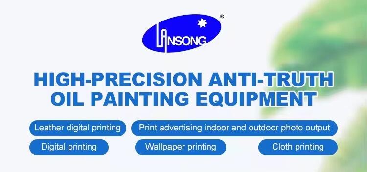 Lansong High Speed UV DTF Printer Xp600 I3200u1 3/4 Heads Multifunctional Laminator Roll to Roll 60Cm Printing  for logo Sticker manufacture