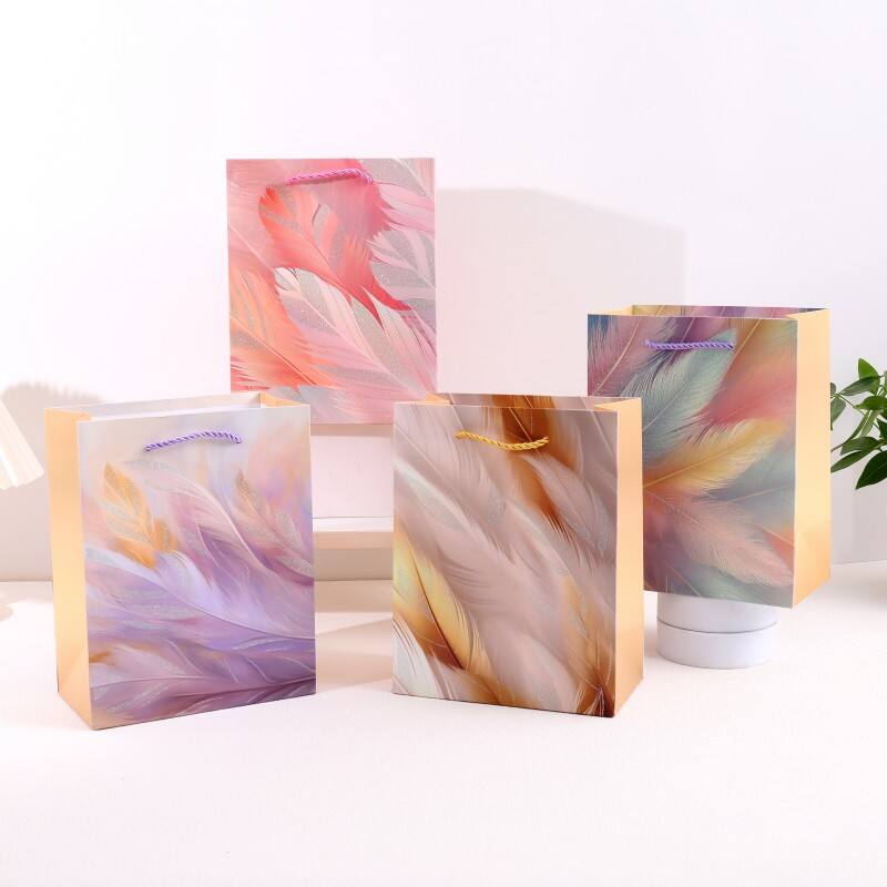 Luxury Gift Shopping Bag with Crystal UV Finish