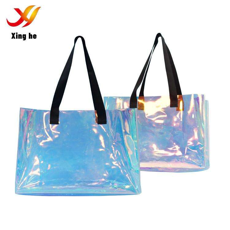 Custom Logo, Waterproof, Recyclable Fashionable PVC Laser Bag