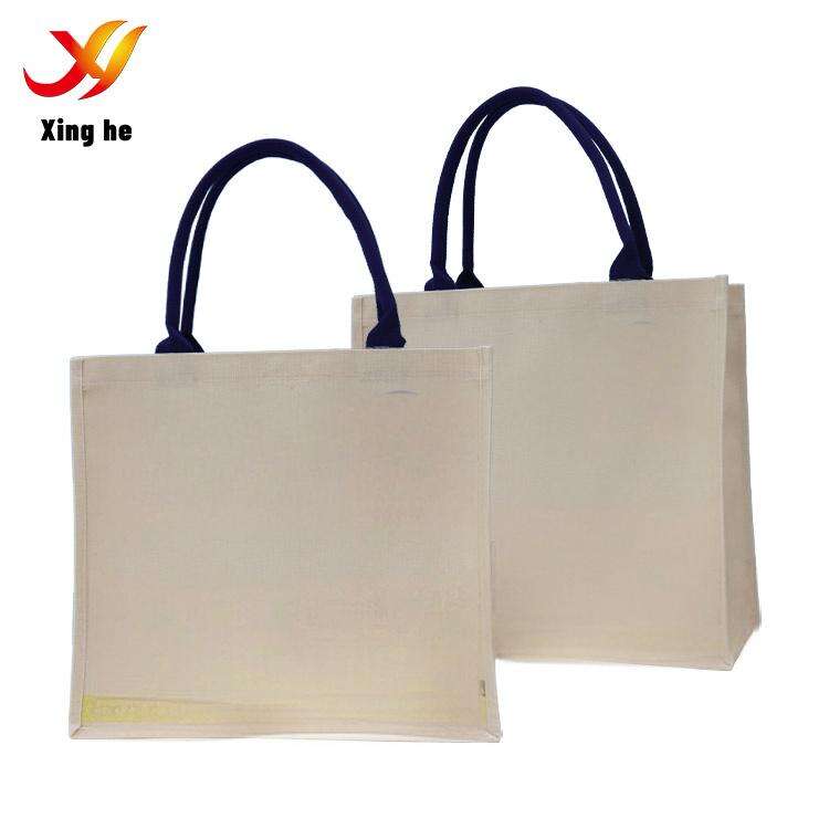 Custom Logo, Reusable Shopping Bag Foldable Cotton Tote Bag