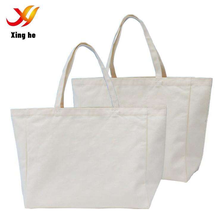 Custom Logo, Lightweight Bag Sustainable Cotton Canvas Tote Bag