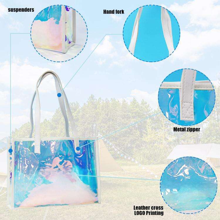 Waterproof, Stylish, Durable Personalized PVC Laser Clear Bag
