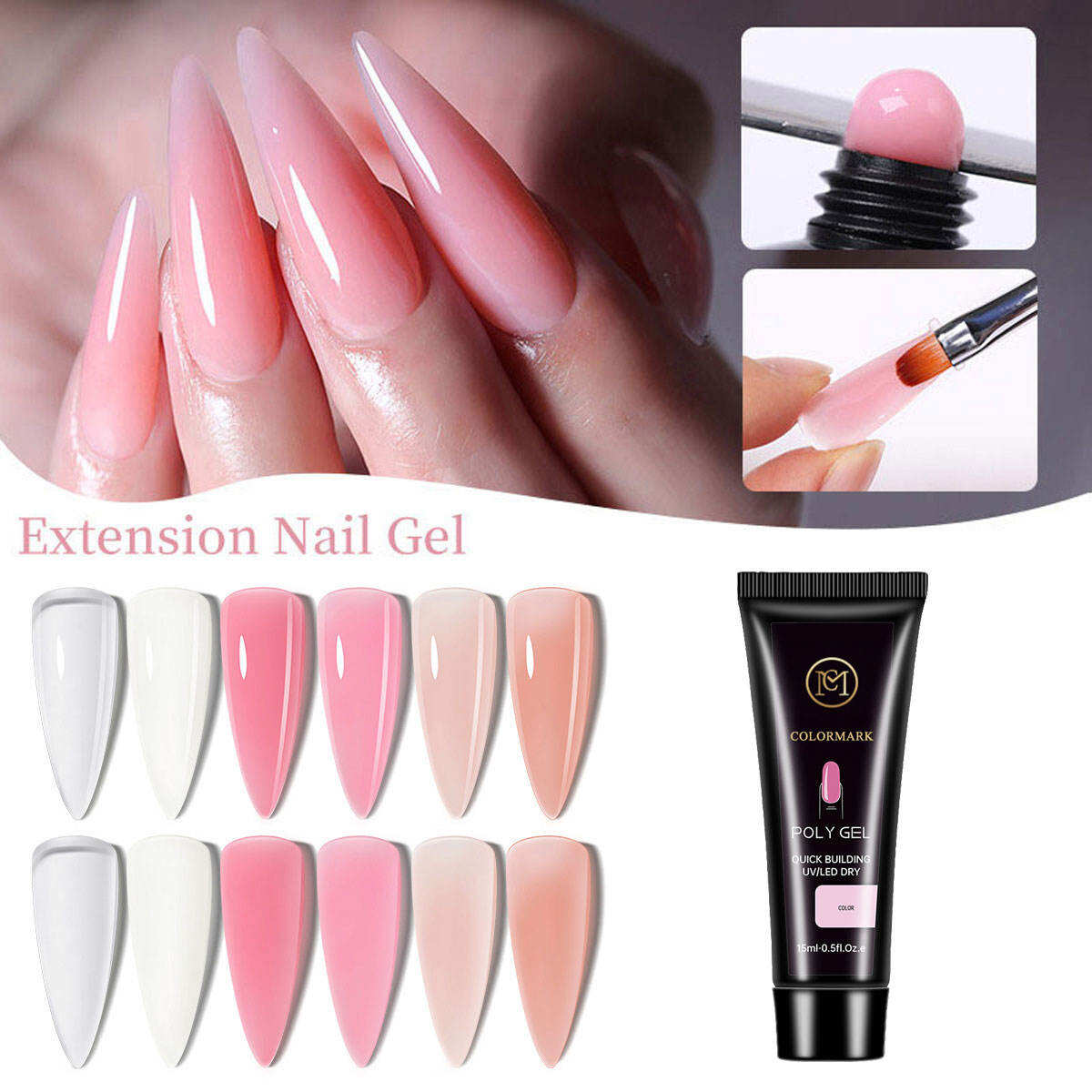 Gel de Prelungire Rezistent la Crape, cu Adeziv de Calitate Salonal