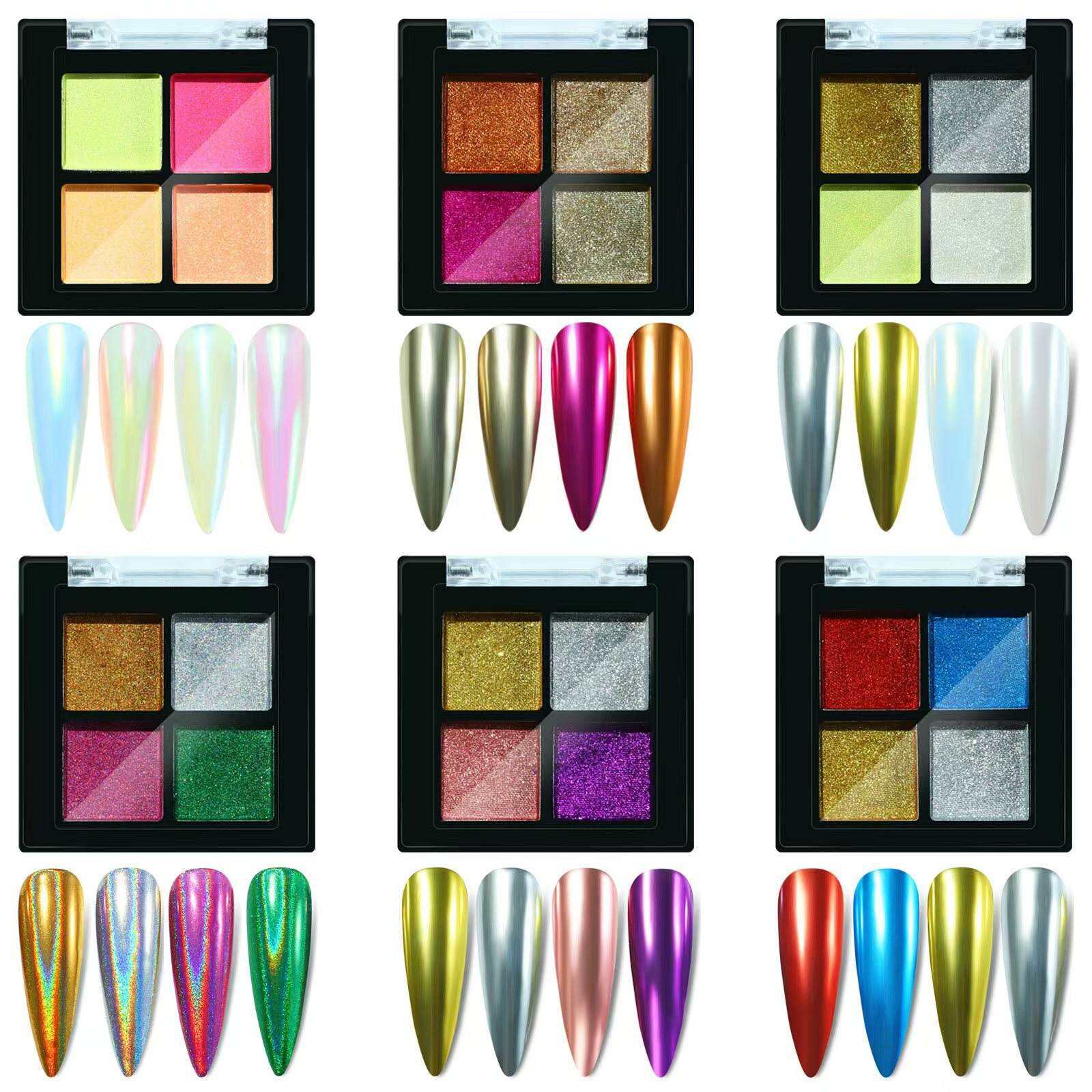 Chrome Nail Powder Mirror Effect DIY Nails