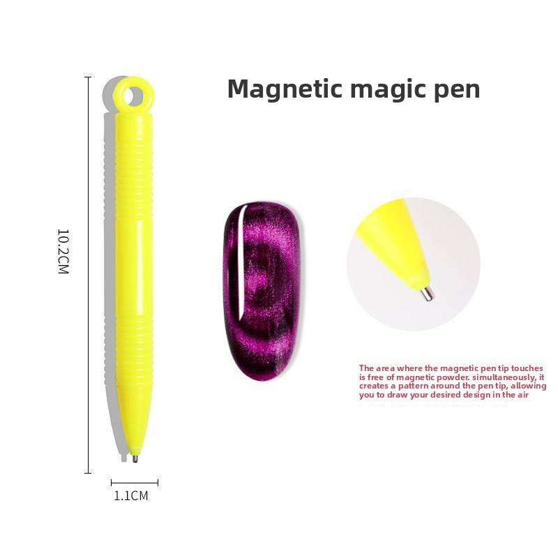 Unealtă pentru Artă Unghii Duală cu Magnet în Formă de Ochil de Pisică