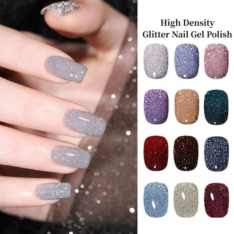 Salon-Grade Glitter Sequin Gel Polish