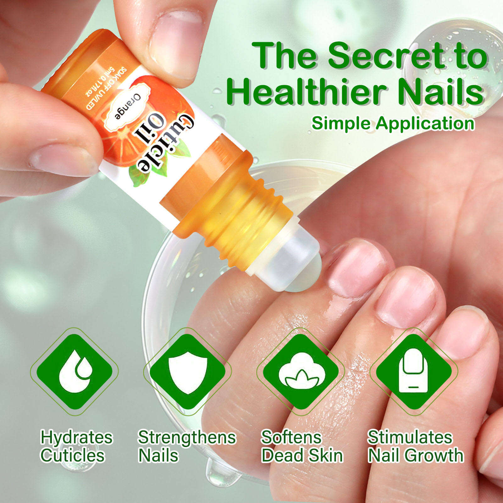 Ulei Îmblânzitor pentru Cuticule, Hidratare Blândă pentru Unghii