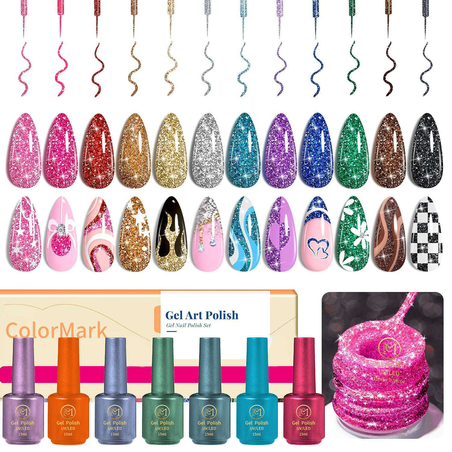 Long-Lasting Glitter Gel