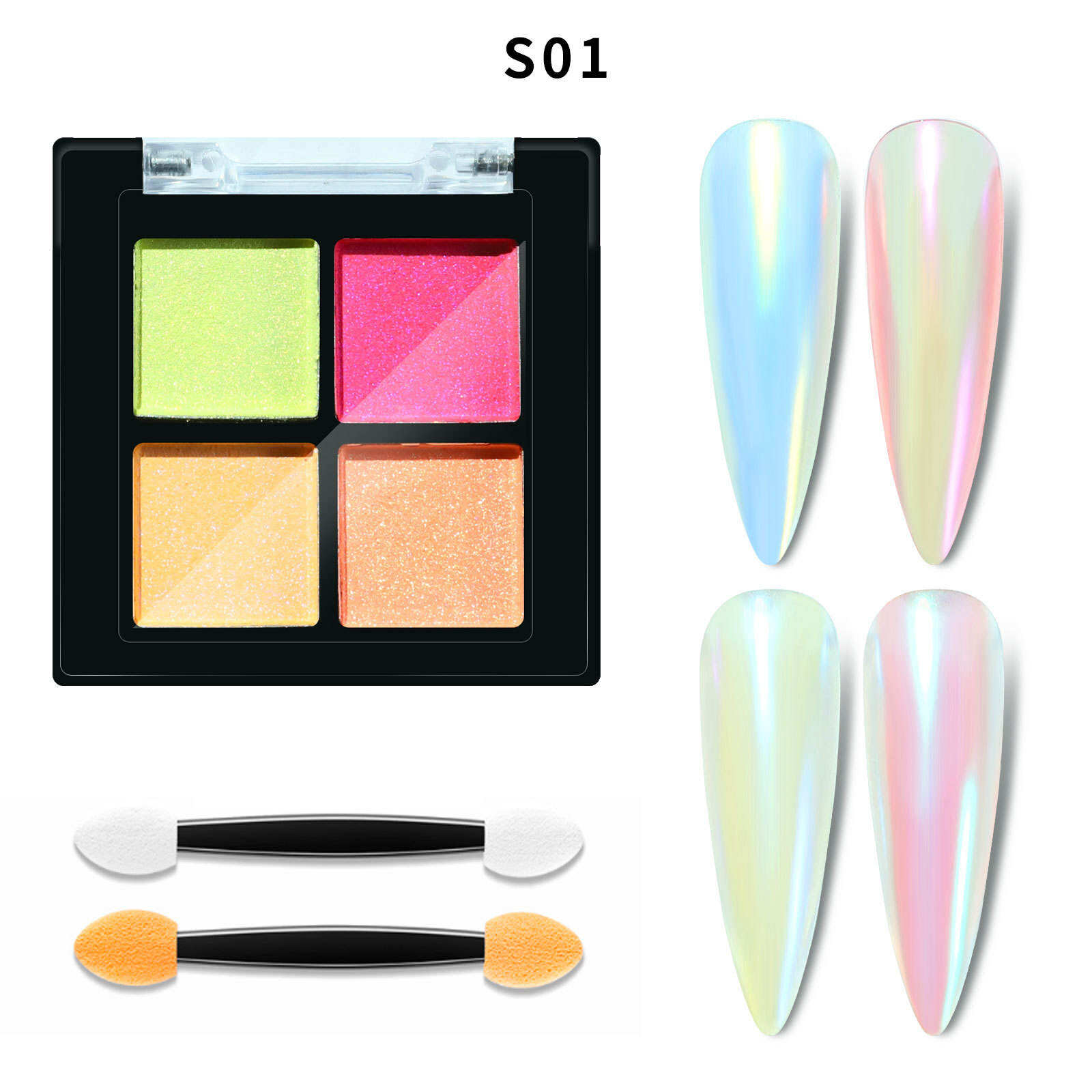 Pudră Chrome cu Efect de Oglinză pentru Unghii DIY