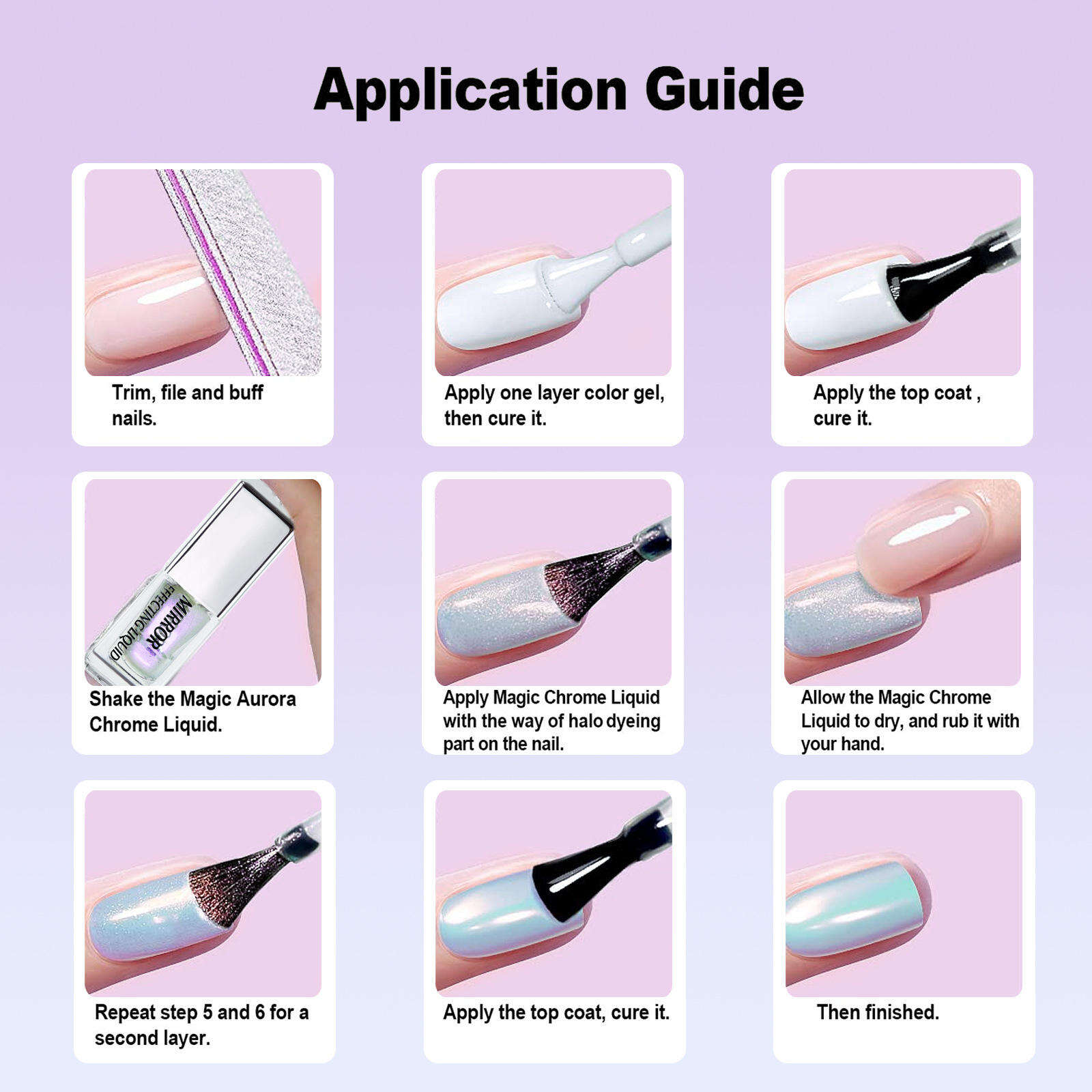 Metallic Mirror Chrome Powder DIY Manicure