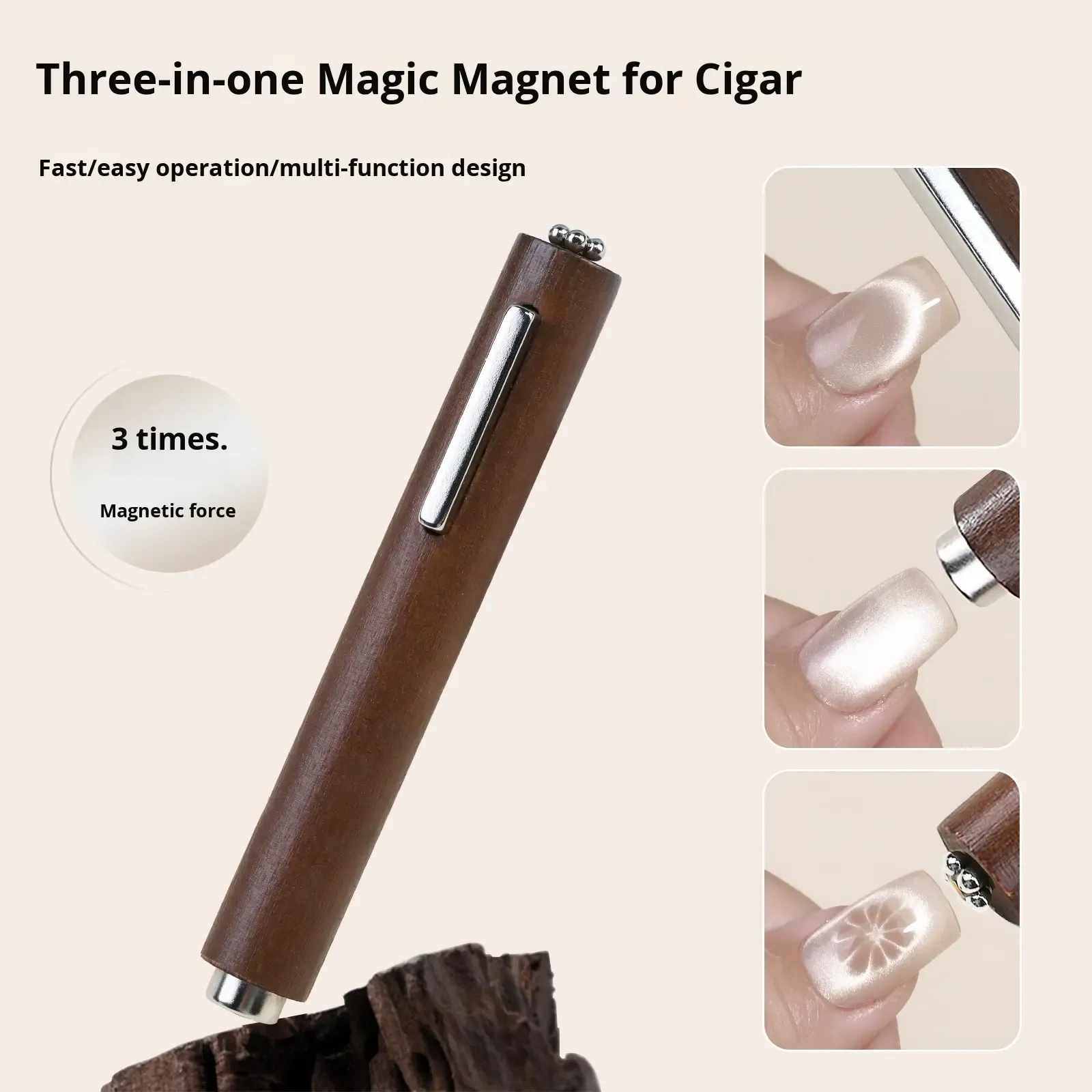 Crearea Modelului de Unghii cu Baghetă Magnetică în Formă de Ochil de Pisică