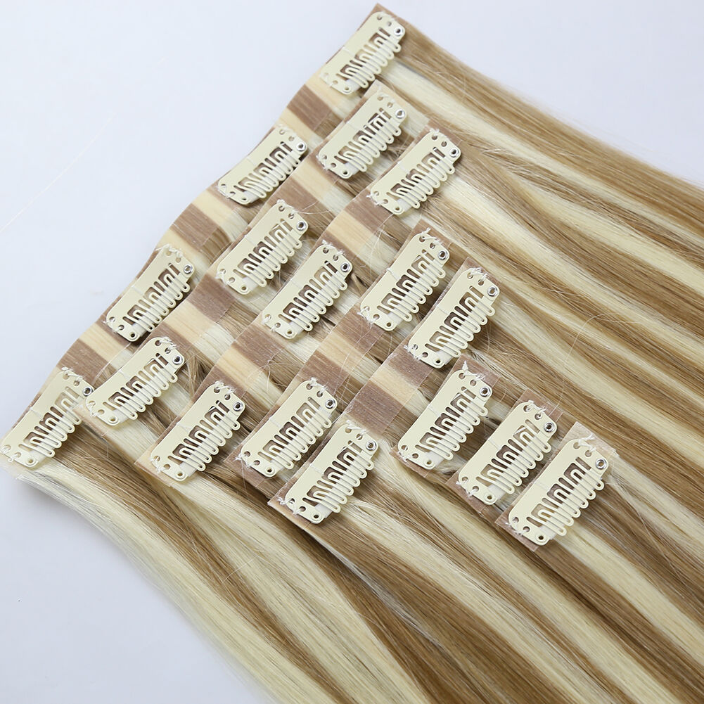 Wholesale #8-#60 Color 20 Inch Seamless Clip In Human Hair Extensions