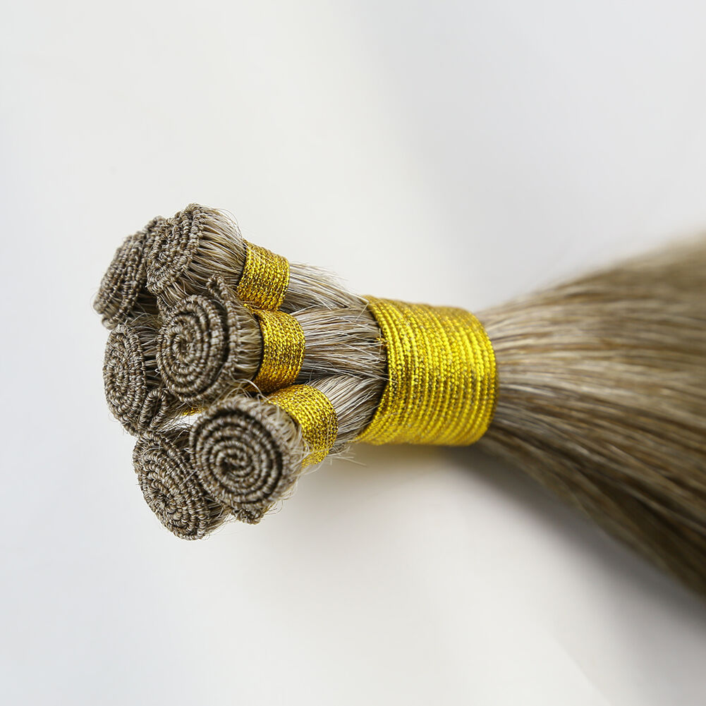 Wholesale Private Label 100% Virgin Hair M#4-613 18-Inch Hand Tied Extensions