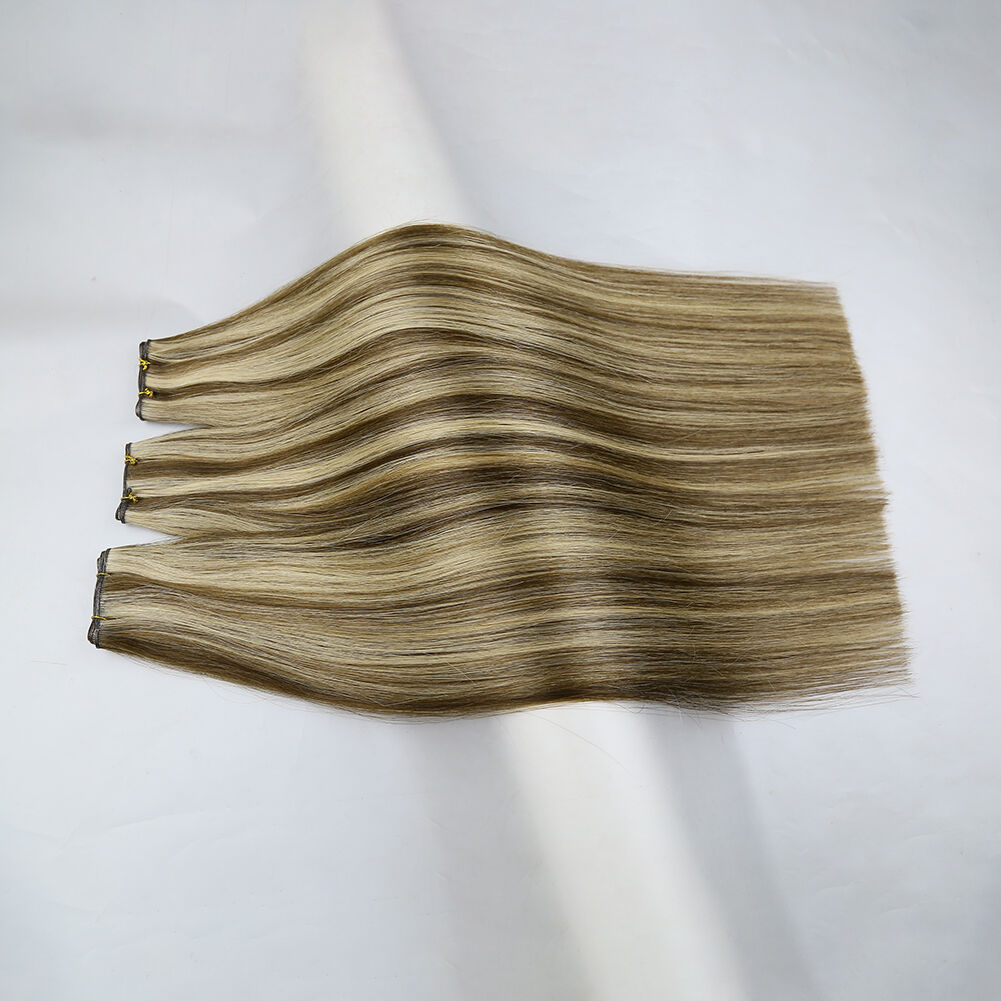 Custom Logo Genius Weft Extensions 100% Virgin Hair 18 Inch Paino #4-18 Genius Weft