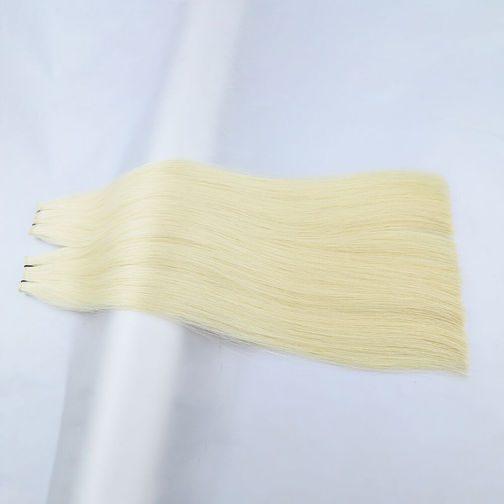 Wholesale Private Label Genius Weft Hair Extensions 80% Ratio #613 18 Inch Genius Hair Wefts