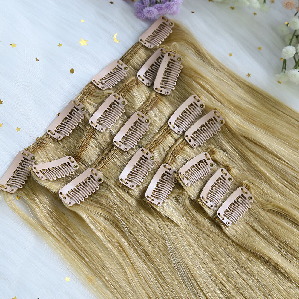 Wholesale #18 Real Hair Clip In Hair Extension