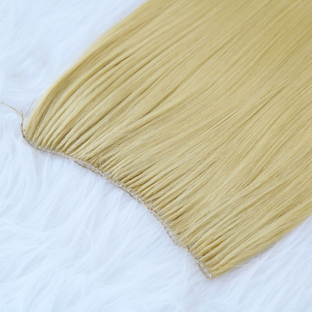 Custom Logo #22 100% Virgin Hair Feather Weft Hair Extensions