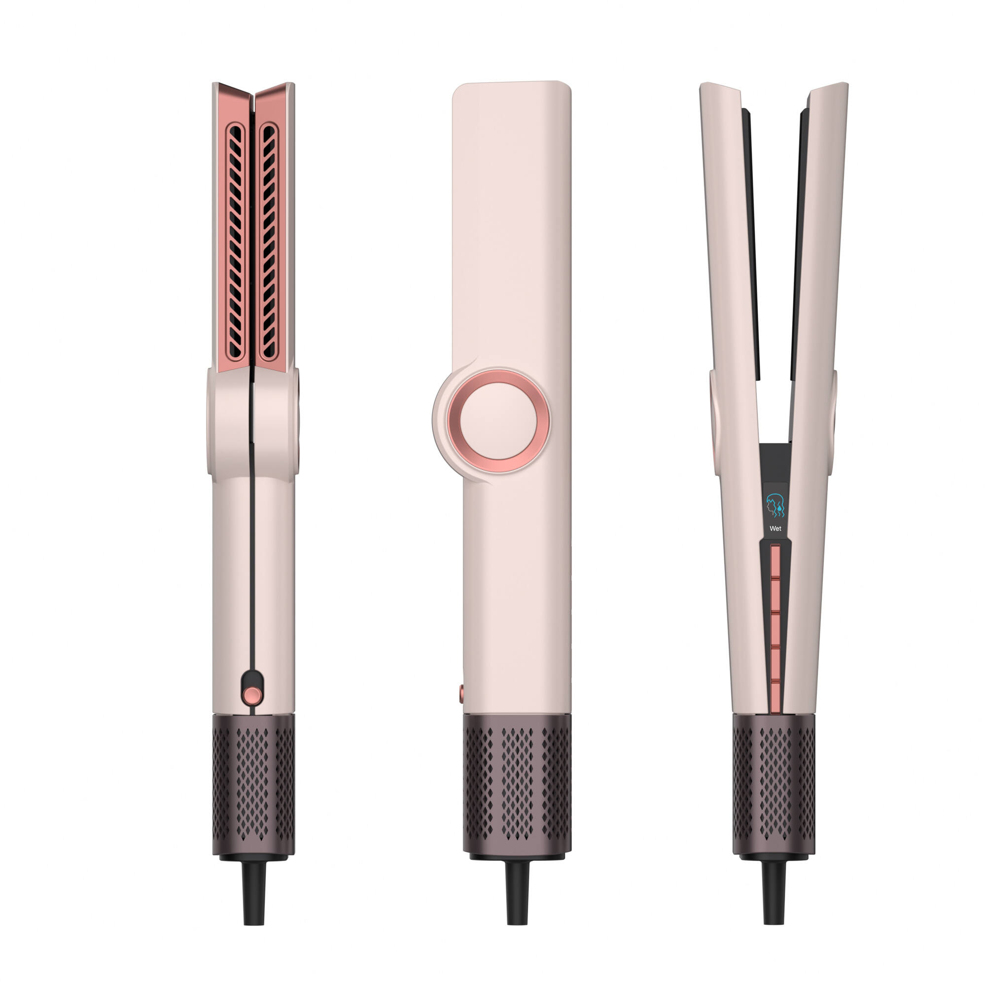 3 in 1 Air Hair Styling Tools Negative Ionic Hair Blow Dryer Brush One Step 1500W Hair Dryer Straightener