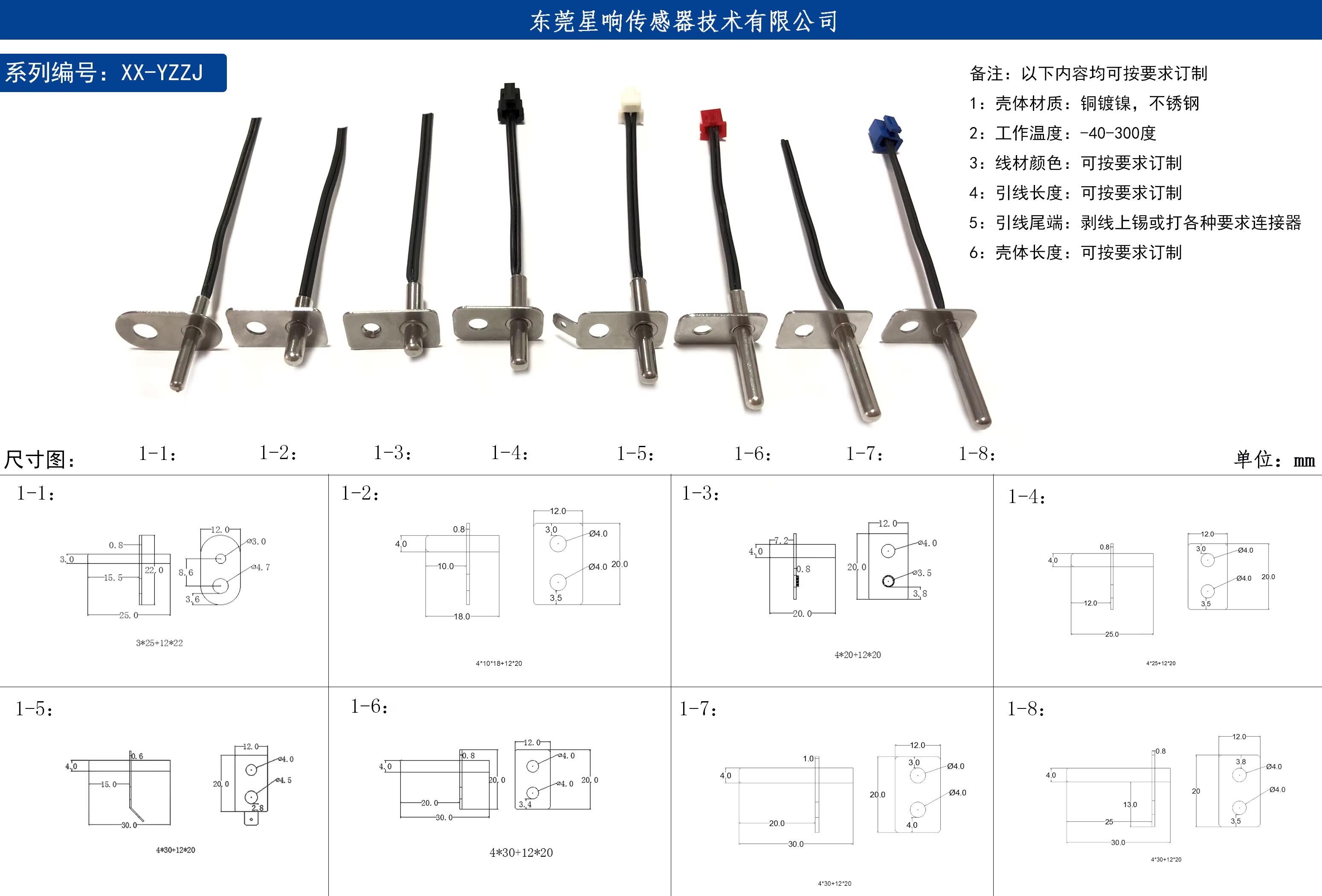 R0 100 OHM 1000 OHM Temperature Sensor CLASS a CLASS B CLASS 1/3B PT100 PT1000 for Skewer manufacture