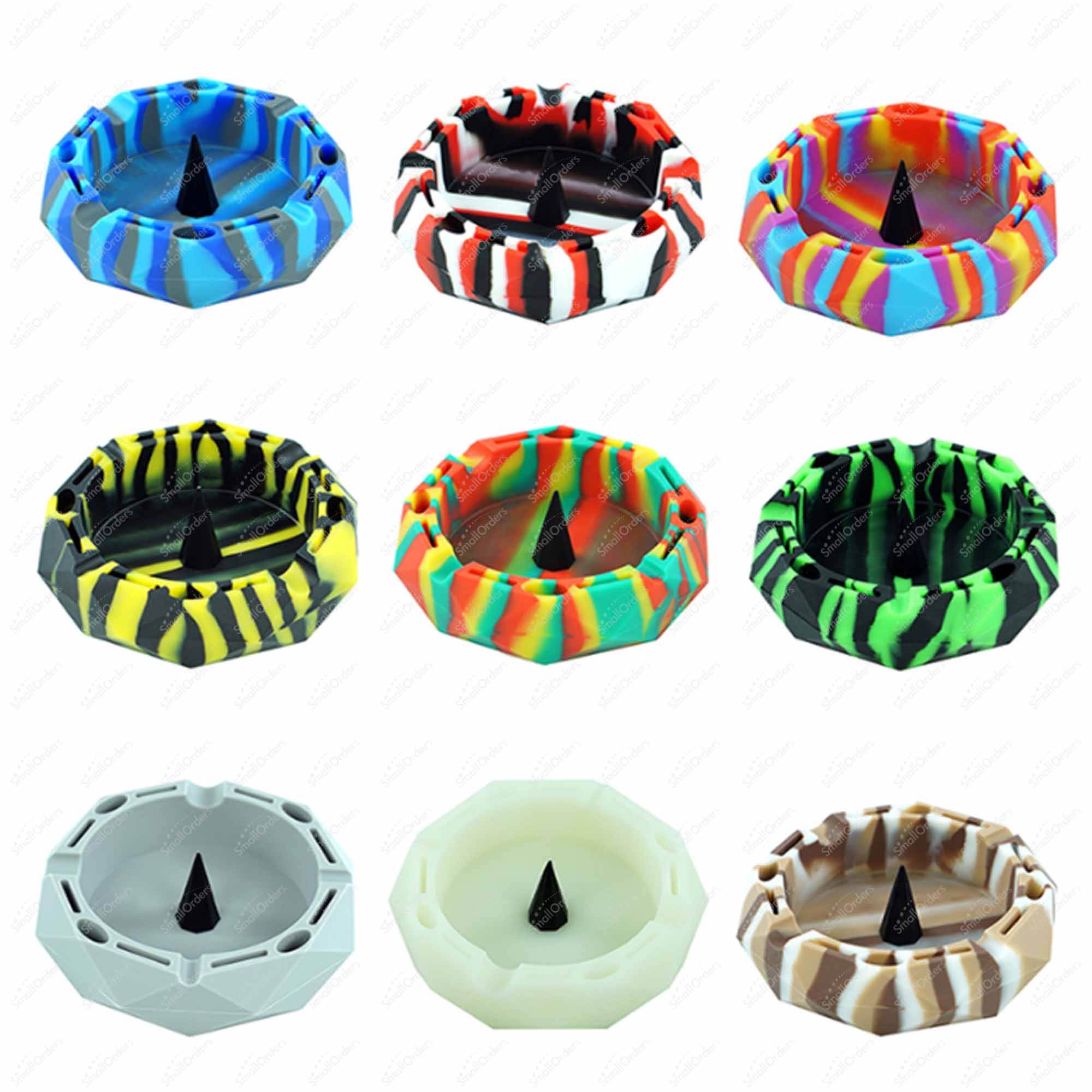 custom silicon rubber ashtray silicone dab wax container jar souvenirs gifts