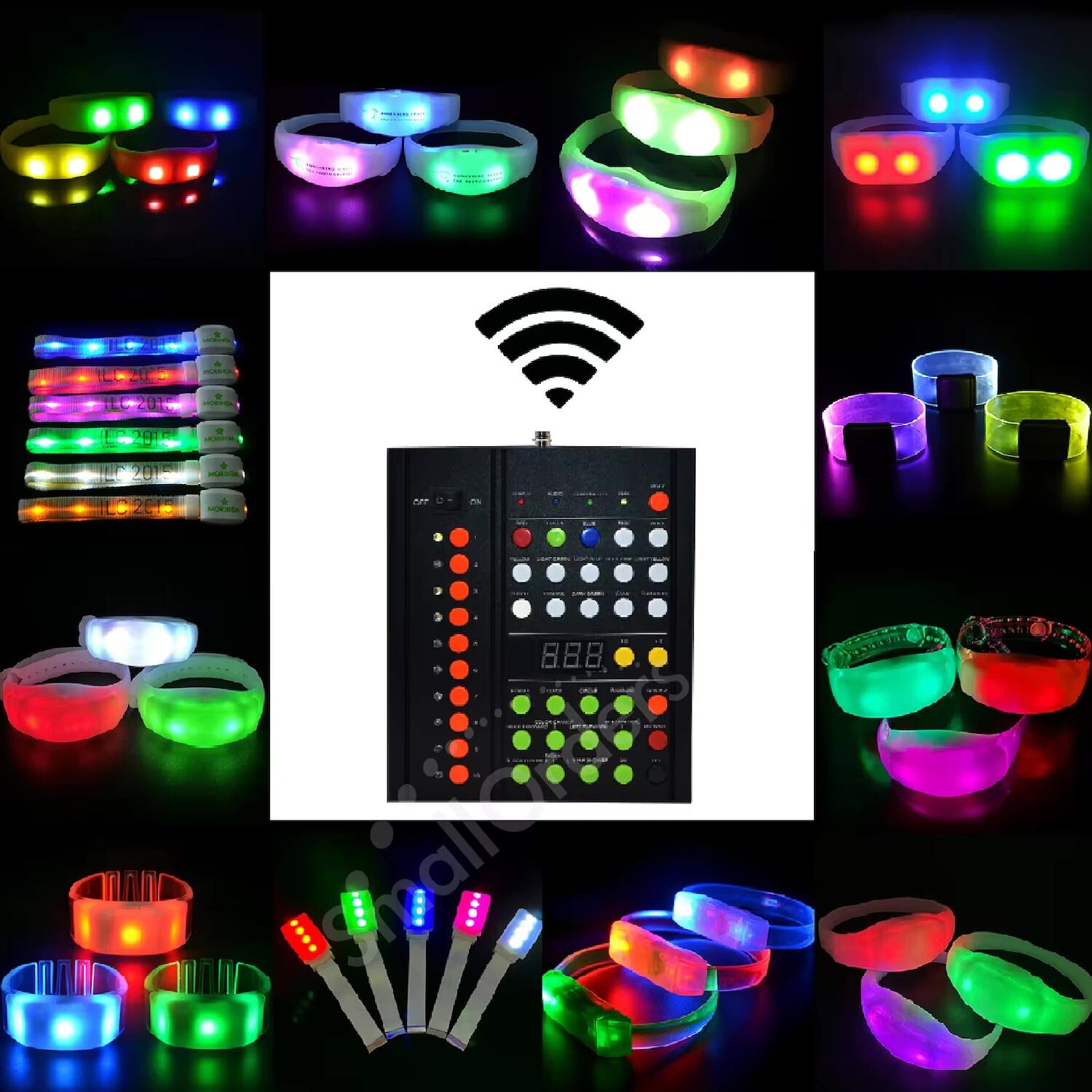 Wireless DMX control Luminous Wristband Bracelet