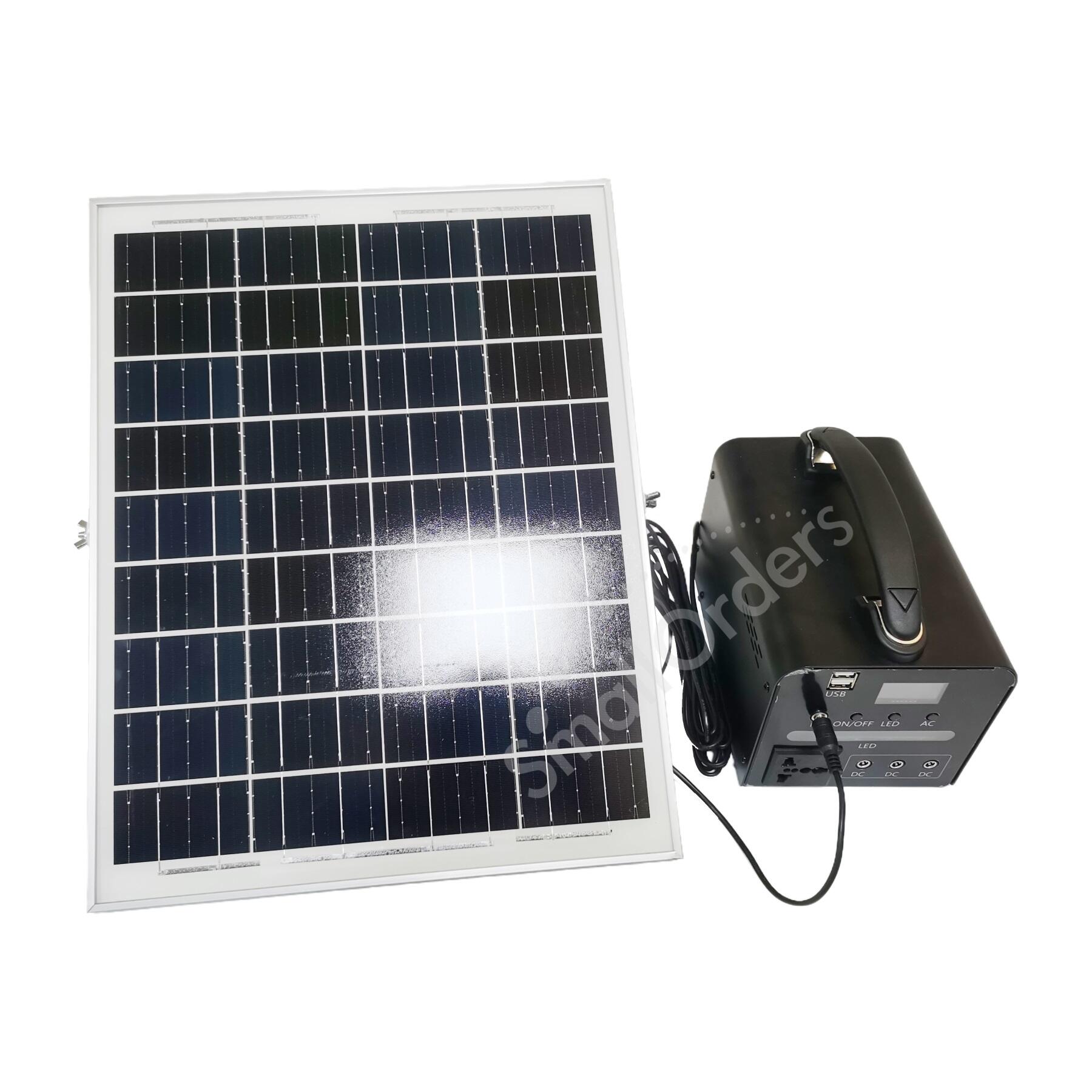 portable solar energy power storage charging lighting supply system