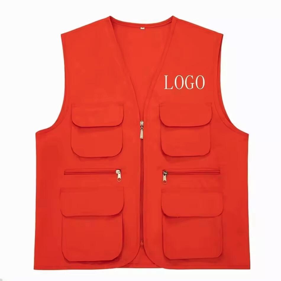 Utility Multi Pockets Cargoes Cotton Vest Waistcoat 