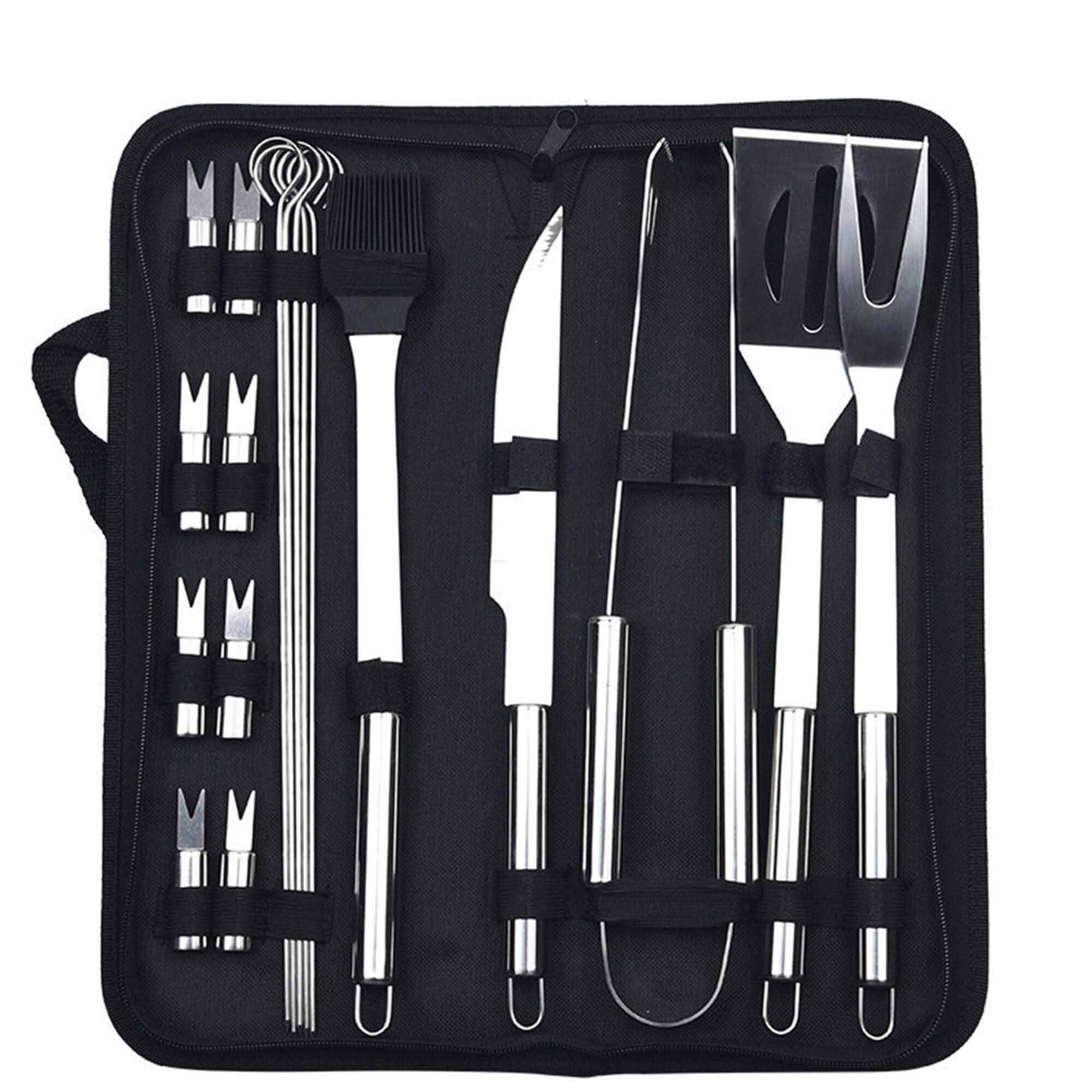 Grilling kit stainless steel cutlery utensil bbq tool set