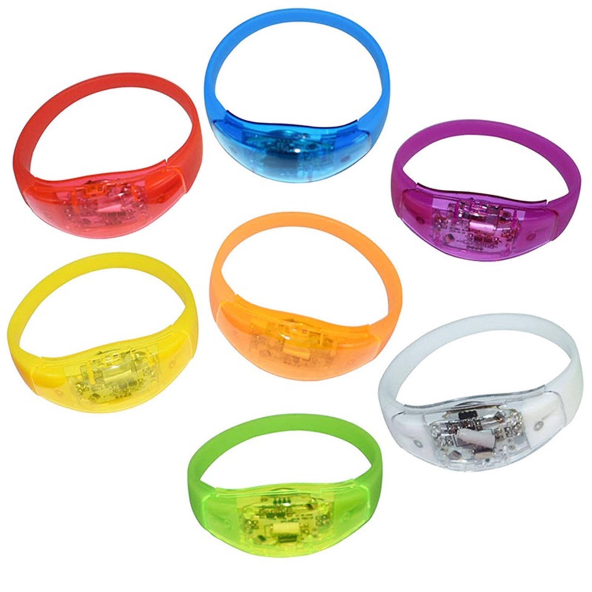 ብጁ LED Luminous Wristband አምባር ከአርማ ህትመት ጋር