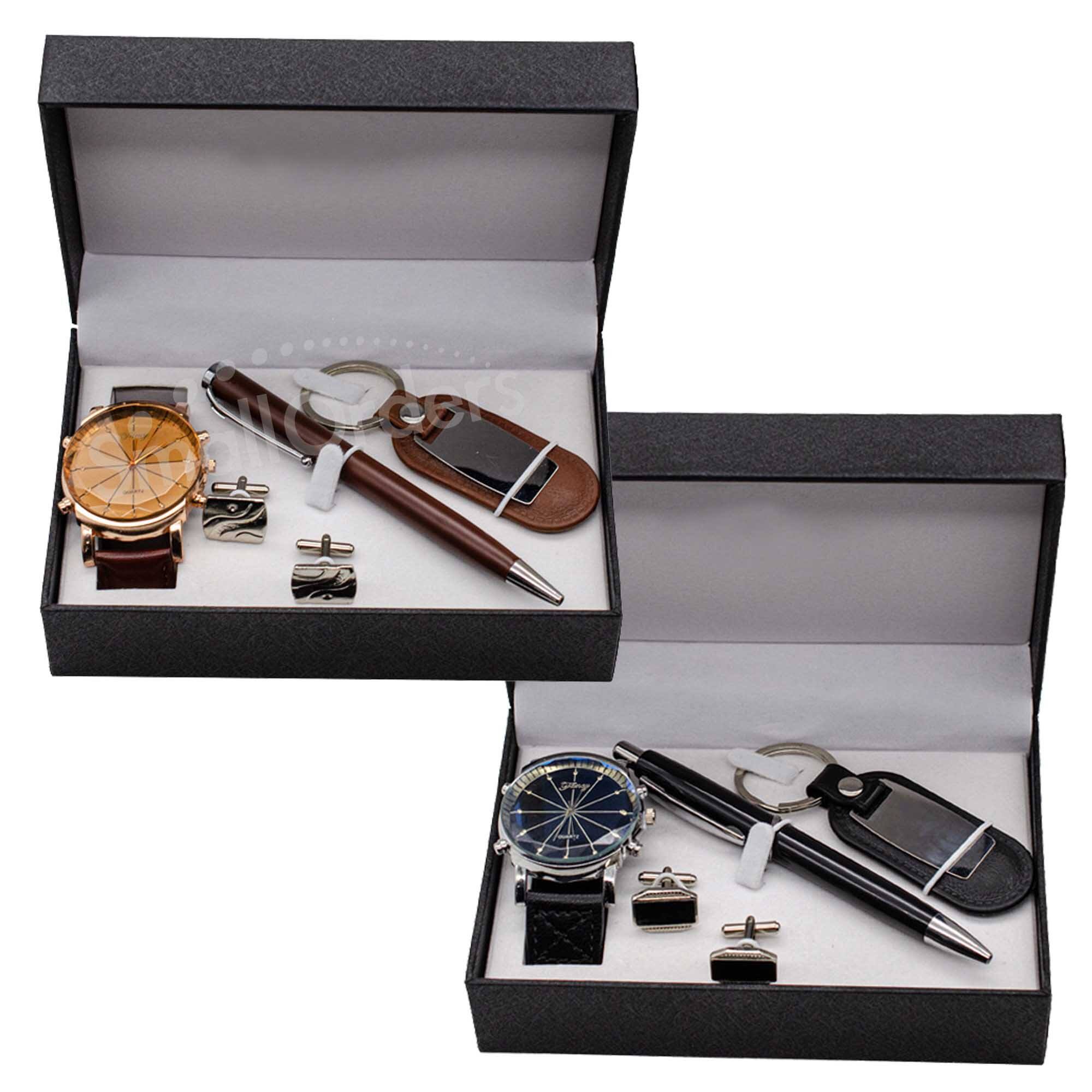 Leather Belt Wallet Watch Gift Set for men manufacture