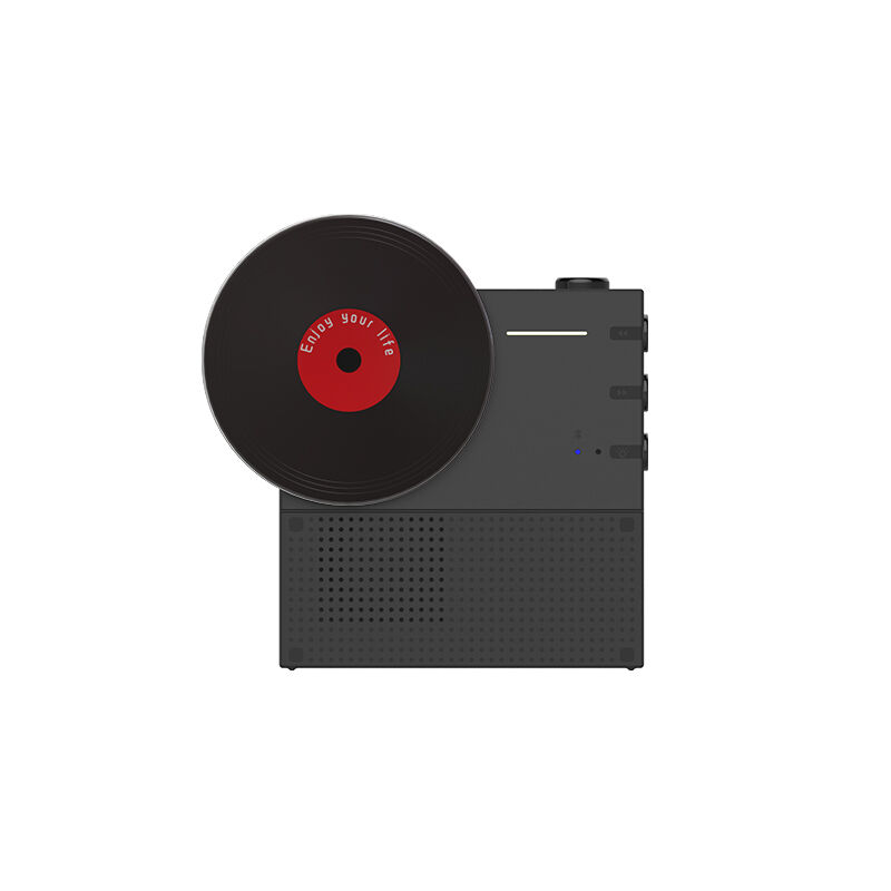 Retro Vinyl Fragrance Wireless Speaker: 360° Stereo Sound & DIY Decor Speaker