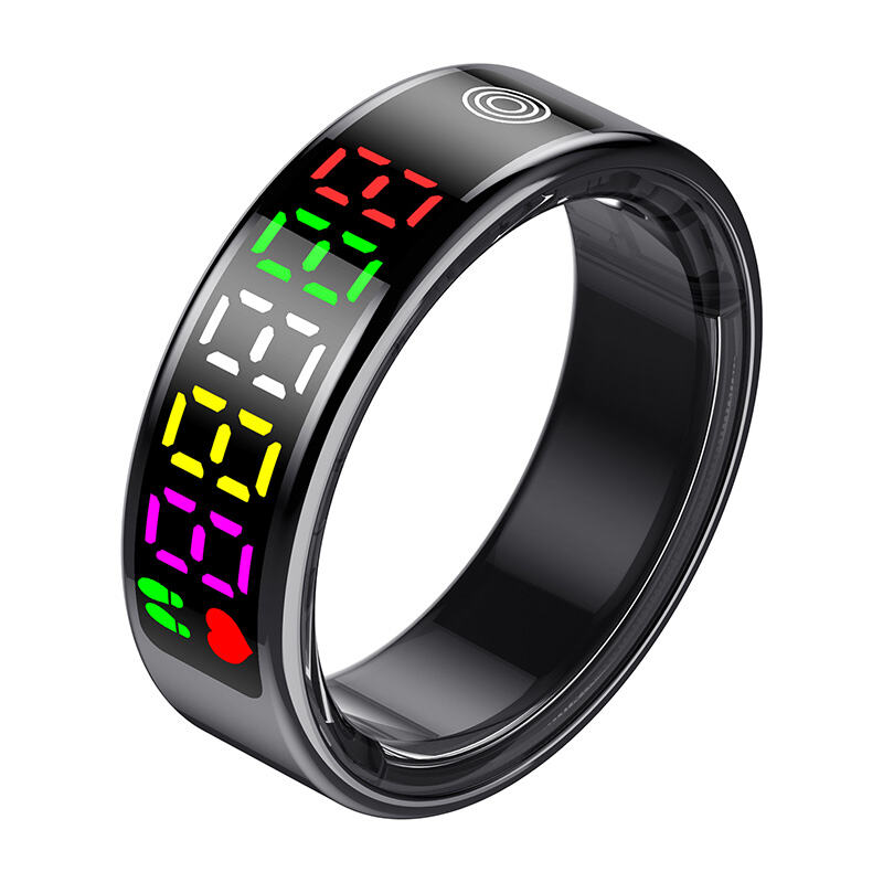 Smart Ring: 24/7 AI Health Monitor with Touch Control & Gesture Smart Features