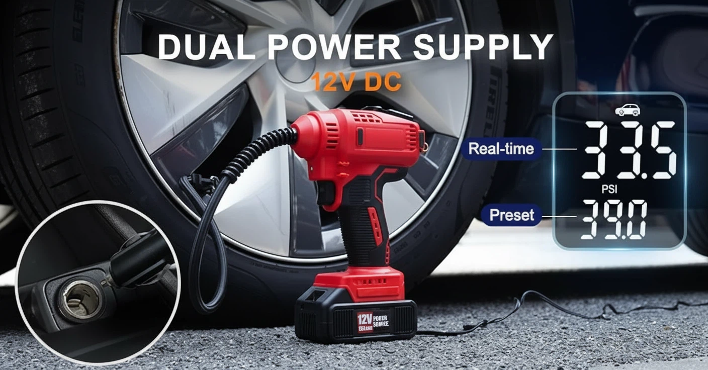 Fitco U23019 20V Dual-Power Cordless Tire Inflator at Canton Fair 2026