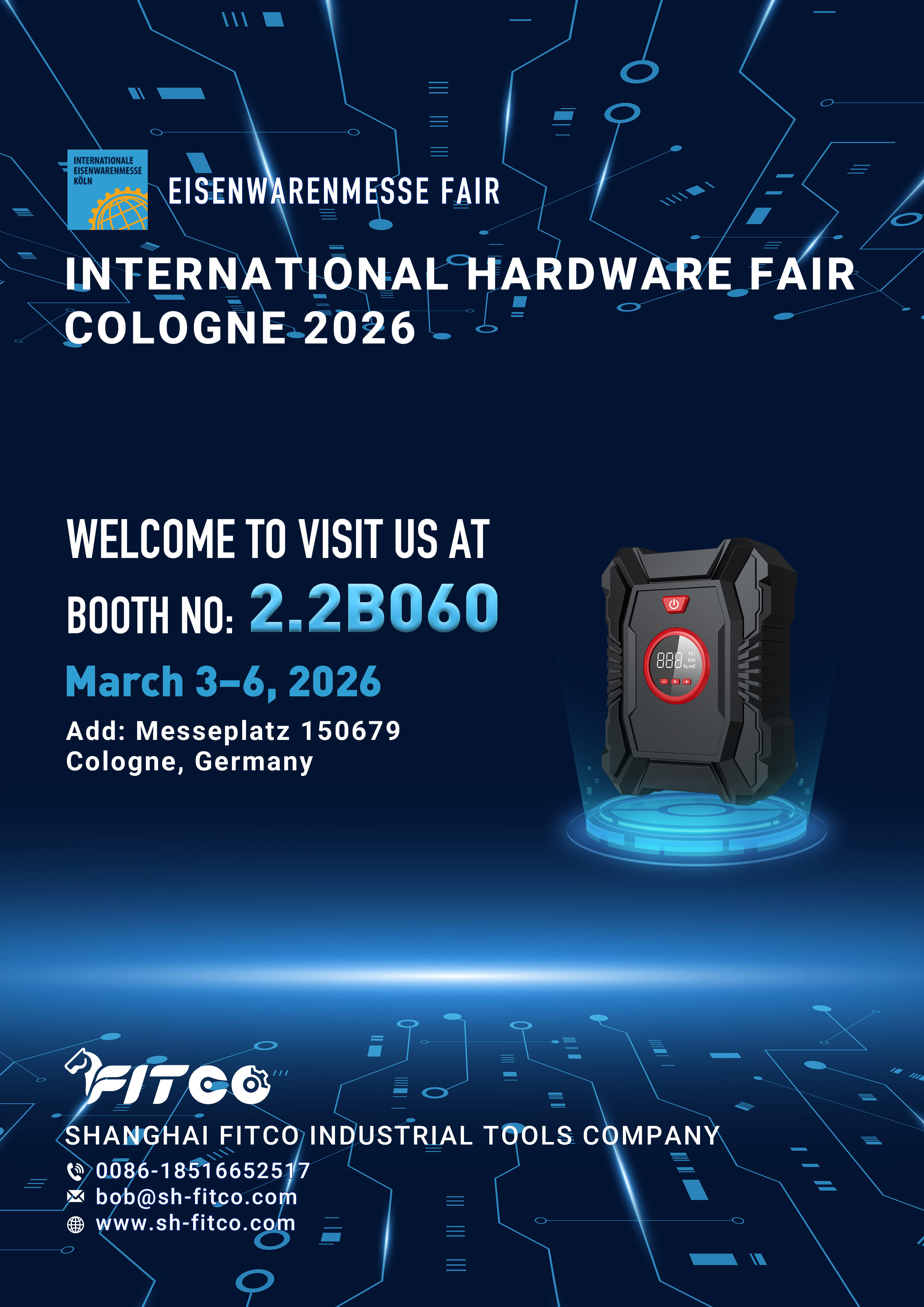 Fitco U23019 flagship dual-power cordless tire inflator