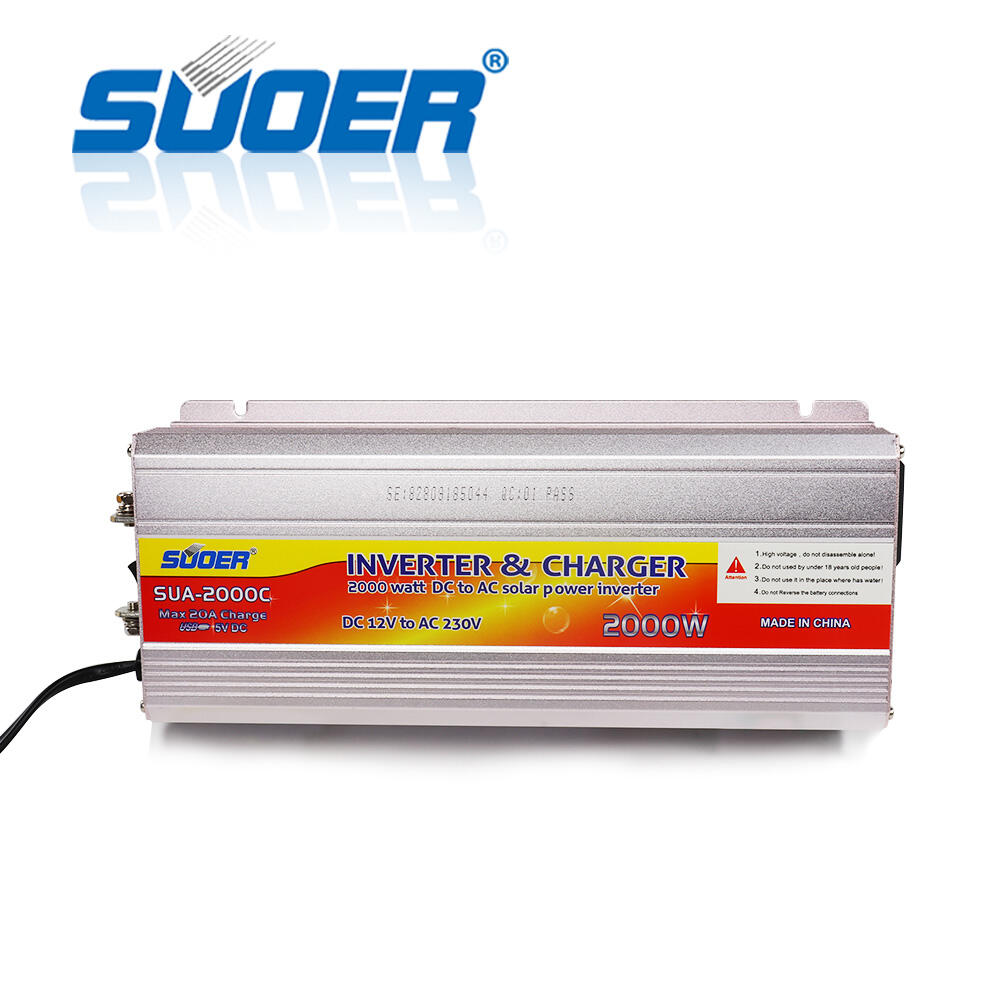 SUA-2000C 12V 220V 2000VA Power Inverter With Built In Battery Charger