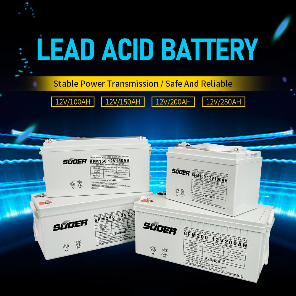 12V 250Ah Deep Cycle Lead Acid Battery Solar & AGM Gel Storage Compatible 200Ah 150Ah 100Ah