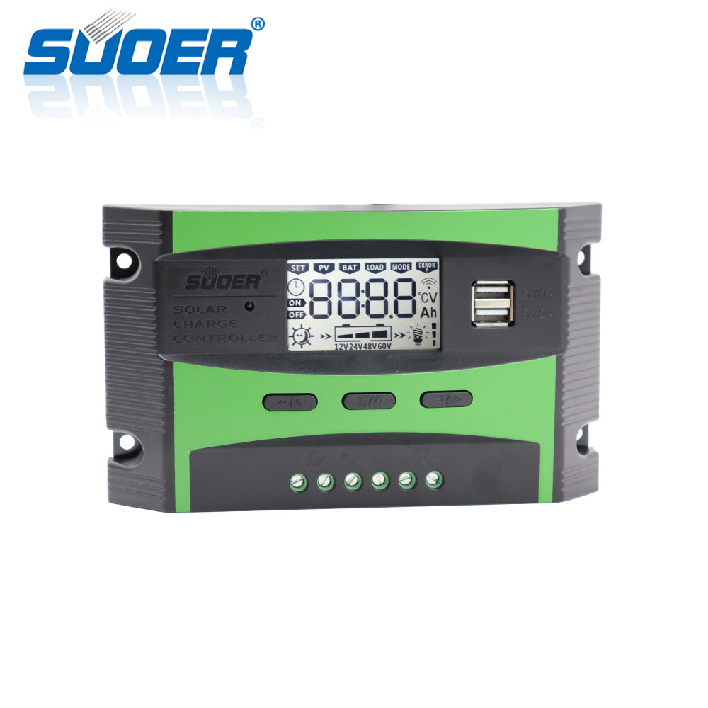 ST-C1220 12V 20A Price Smart Solar Power System Panel Charge Controller With Two Interfaces